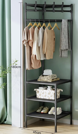 Miniatura 4 de Organizador esquinero de ropa 3 niveles